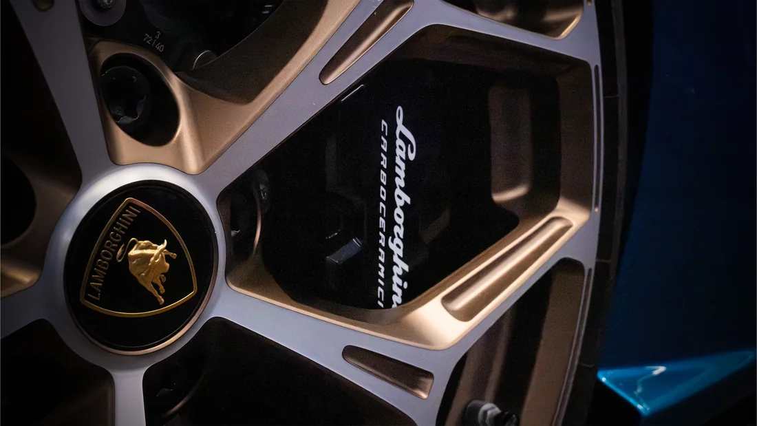 Close-up Lamborghini detail project
